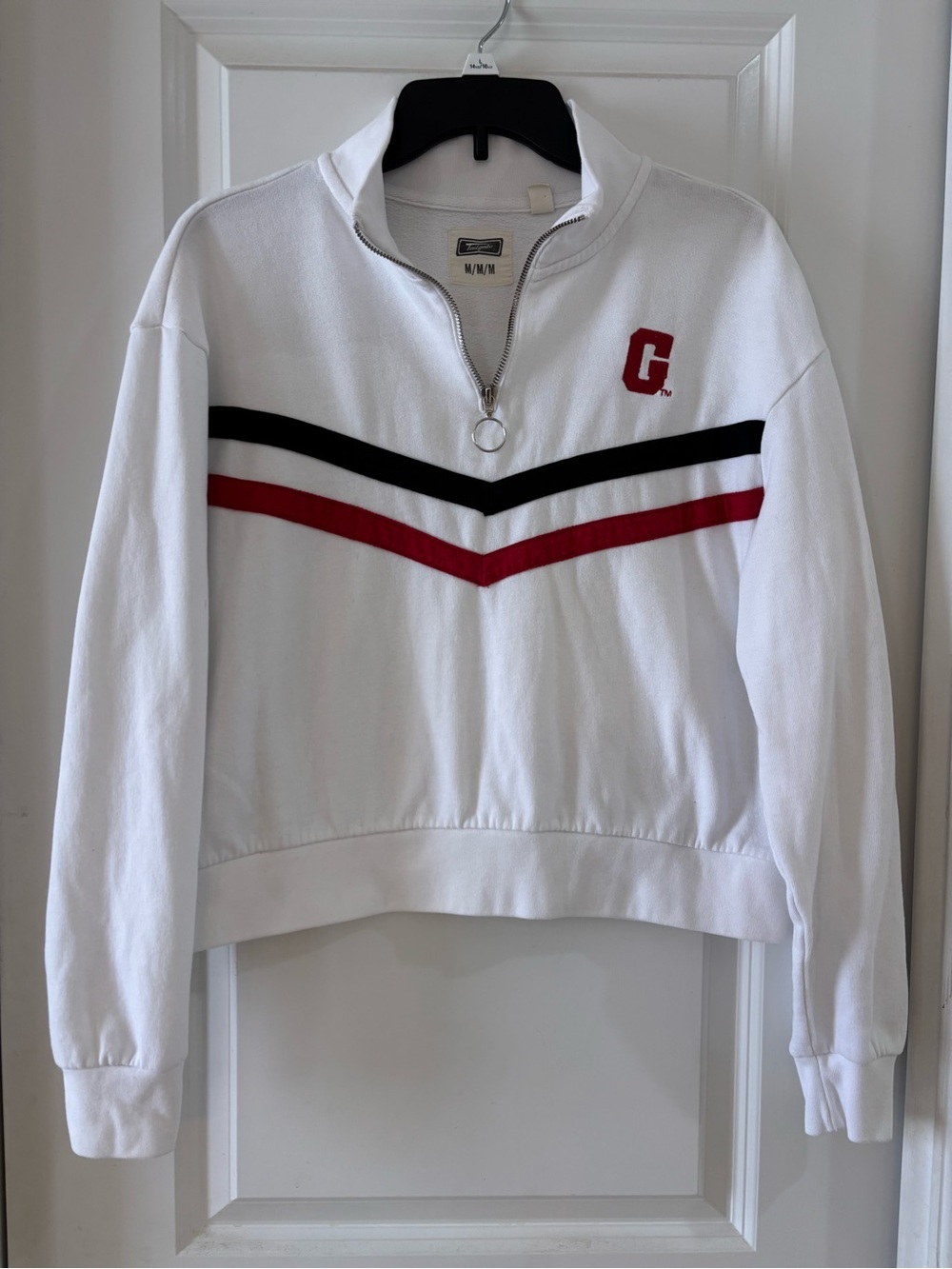 American Eagle Tailgate Half-Zip Women's UGA Sweater Chevron M